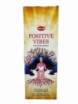 Positive Vibes Incense Sticks, HEM Hex Pack - 6 Boxes x 20 Sticks